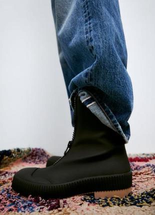 Резиновые сапоги ботинки zara mango bershka h&amp;m1 фото