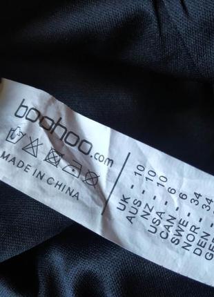 Чорна мереживна сукня міні з відкритими плечима від boohoo7 фото