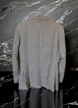 Pierre balmain шерстяной пиджак белый черный костюм блейзер l