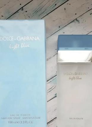 Dolce & gabbana light blue / дольче габбана лайт блю/100 ml жіноча туалетна вода1 фото