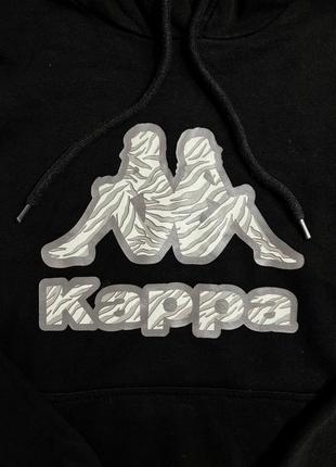 Худі kappa / розмір s-m / kappa / кофта kappa / чорне худі / жіноче худі / чоловіче худі /24 фото