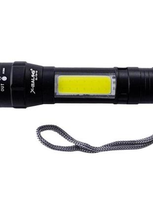 Ліхтар кишеньковий з металевим корпусом police bailong bl-t6-19, потужний акумуляторний pf-304 лід ліхтарик