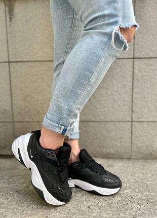 Nike m2k tekno black white7 фото