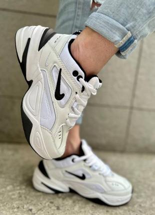 Nike m2k tekno white black6 фото