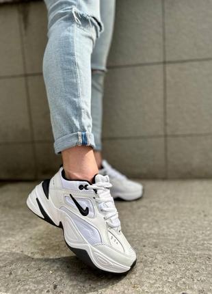 Nike m2k tekno white black5 фото