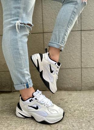 Nike m2k tekno white black4 фото