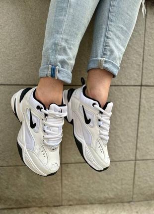 Nike m2k tekno white black2 фото