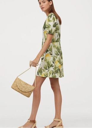 Платье h&m принт лимон4 фото