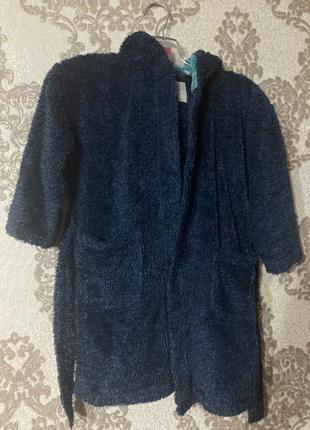 Теплий махровий халат дино від next і штани піжамні3 фото