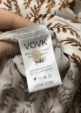 Рубашка / блуза vovk с цветочным принтом3 фото