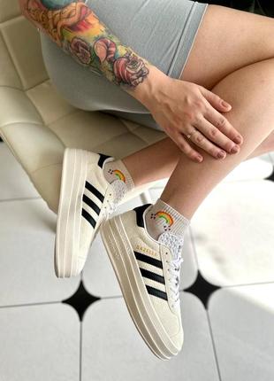 Adidas gazelle beige8 фото