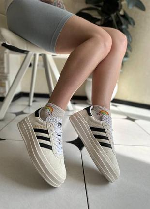 Adidas gazelle beige5 фото