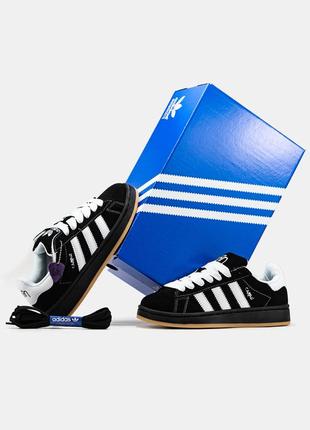 Женские кроссовки adidas campus x korn адидас кампус черного с белым цветами