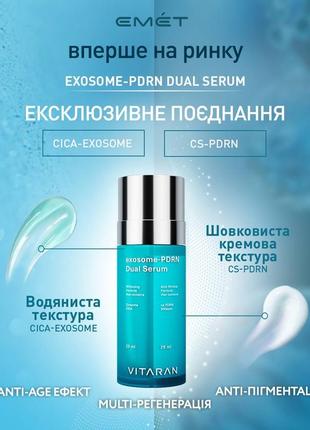 Vitaran exosome-pdrn dual serum подвійна сироватка з екзосомами та пдрн