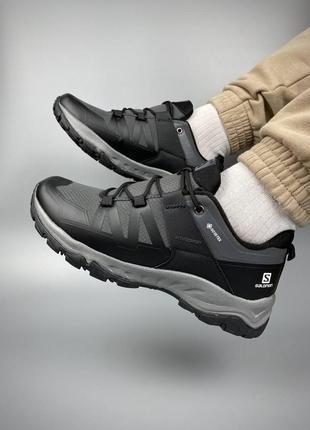 Кроссовки salomon x ultra gore-tex black grey8 фото