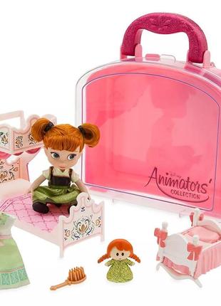 Disney annamators collection міні анна у валізці anna mini doll