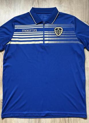 Мужская футбольная поло macron leeds united