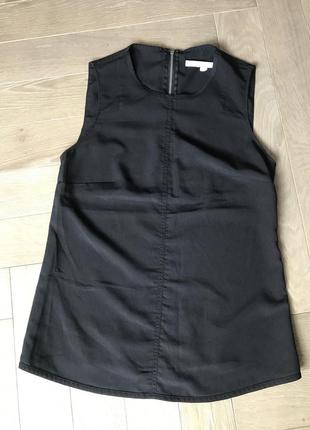 Классическая чёрная майка блузка  zara 34 размер