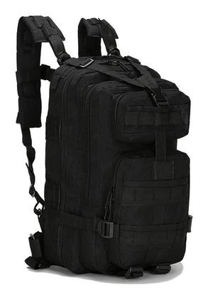 Чорний тактичний рюкзак. армійський військовий рюкзак. 25 l6 фото