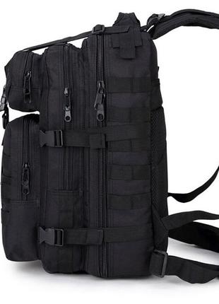 Чорний тактичний рюкзак. армійський військовий рюкзак. 25 l7 фото