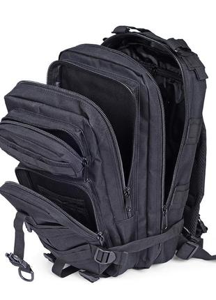 Чорний тактичний рюкзак. армійський військовий рюкзак. 25 l9 фото