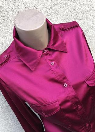 Винтаж,шёлковая,атласная блузка,рубашка max mara оригинал,люкс бренд5 фото