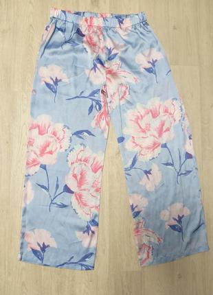 Домашние пижамные брюки в цветочки р l xl