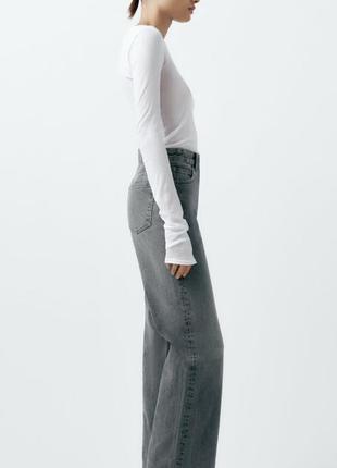 Джинси труби zara джинси wide leg zara3 фото