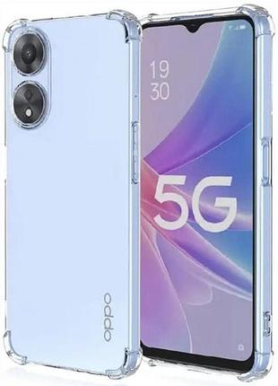 Чохол fiji proof для oppo a38 (cph2579) прозорий бампер з посиленими бортами transparent