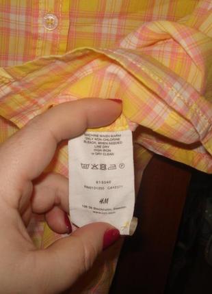 H@m-10/38 р. - фірмова блузка з коротким рукавом 100% коттон6 фото
