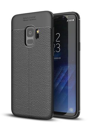 Чехол samsung s9 / g960 силикон original auto focus soft touch черный1 фото