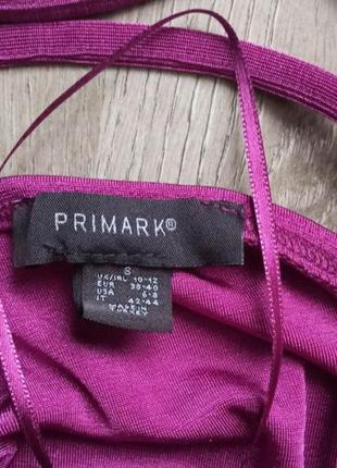 Яркое короткое платье на завязках от primark3 фото