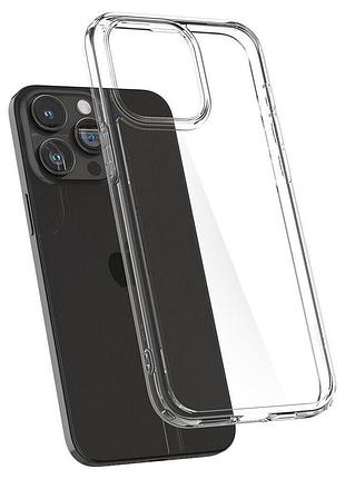 Захисний чохол spigen (sgp) crystal hybrid для apple iphone 15 pro max - crystal clear