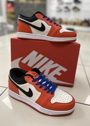 Кроссовки nike air jordan 1 low (orange)1 фото