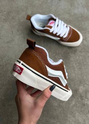 Крутезні кеди vans knu skool brown коричневі унісекс 36-45 р10 фото