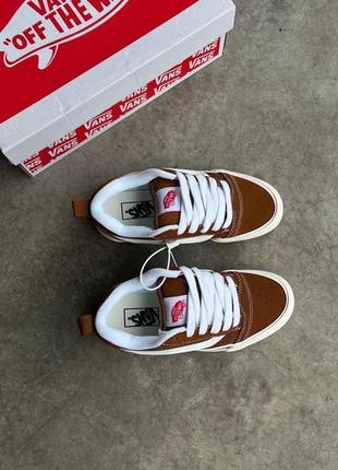 Крутейшие кеды vans knu skool brown коричневые унисекс 36-45 р8 фото