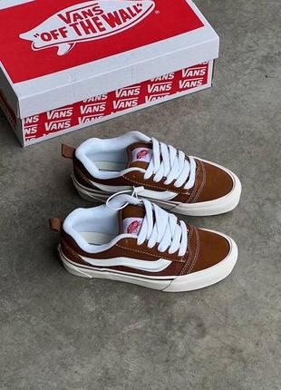 Крутейшие кеды vans knu skool brown коричневые унисекс 36-45 р5 фото