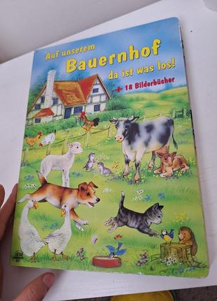 Німецька книжка з купою маленьких книжечок.