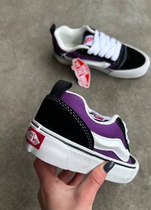 Шикарные кеды vans knu skool purple black фиолетовые с чёрным унисекс 36-45 р10 фото