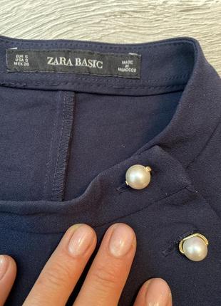 Короткое платье на длинный рукав платье свободного кроя zara, s4 фото