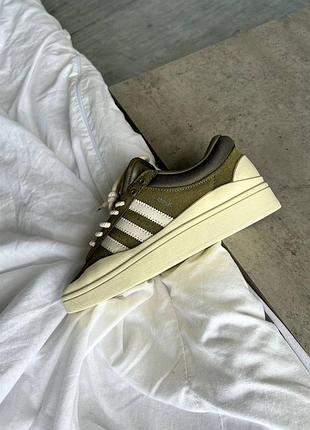 Чоловічі кросівки adidas bad bunny x campus olive7 фото