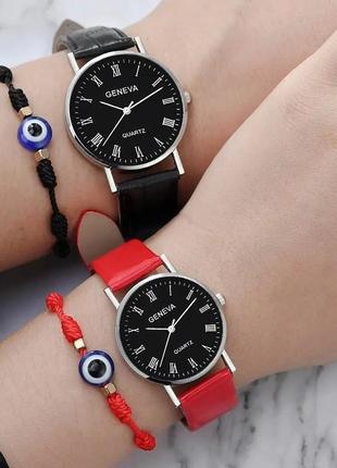 Червоний браслет каббала 7 вузлів на вдачу, оберіг турецьке око