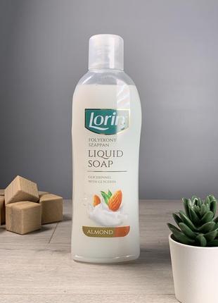 Жидкое мыло, для всего тела lorin almond миндаль, 1л. вверхность 8шт/ящ.