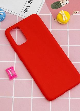 Чохол fiji soft для samsung galaxy note 20 (n980) силікон бампер червоний
