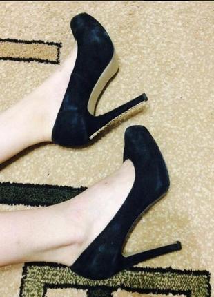 Нереально красивые туфли с натуральной кожи замш