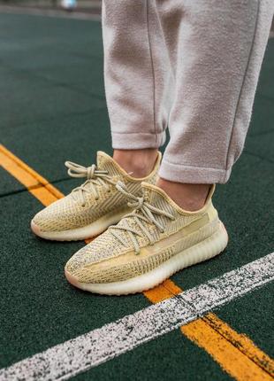 Adidas yeezy 350 желтый цвет женские кроссовки летние (36-40)