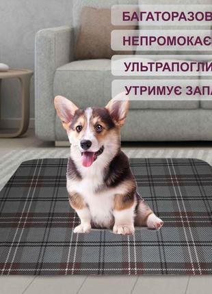 Багаторазова пелюшка 30х30 см для собак 4paws буфало