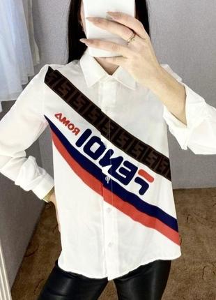 ♥️♥️♥️стильна сорочка, блуза fendi