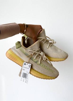 Женские кроссовки adidas yeezy boost 350 v2 flax1 фото