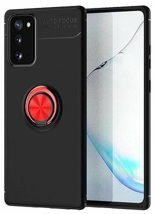 Чехол fiji hold для samsung galaxy note 20 (n980) бампер накладка с подставкой black-red
